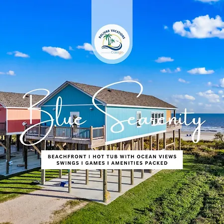 Beachfront Retreat Hottub Swings Picture Perfect - Blue Searenity